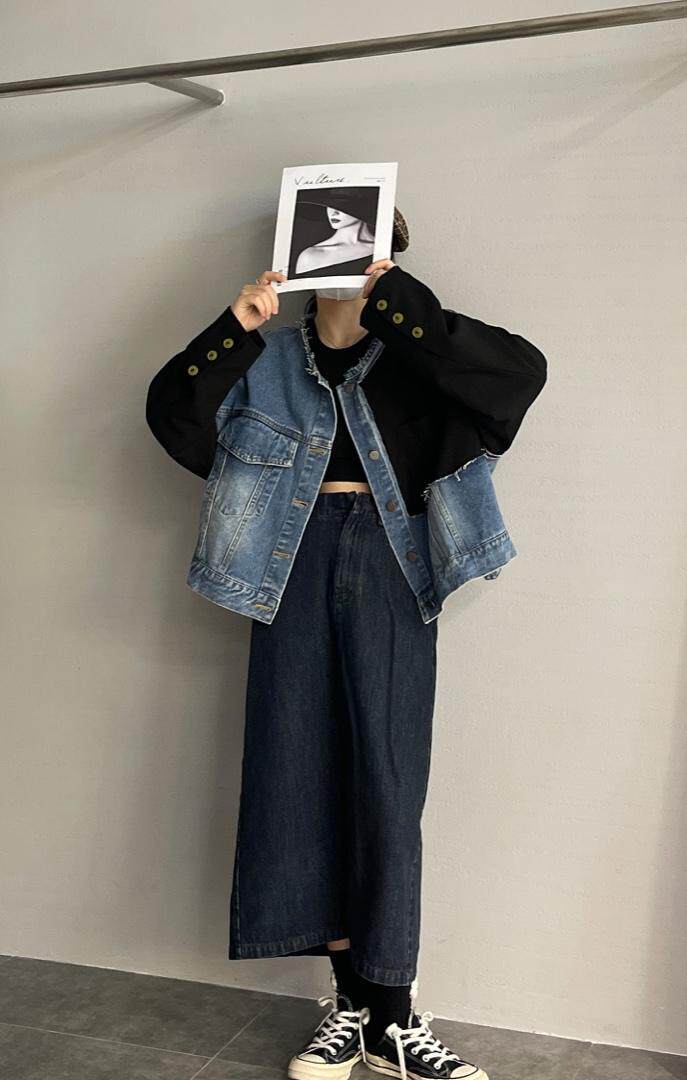 秋季新款牛仔拼接外套，其它，JIAN.Z 简.站