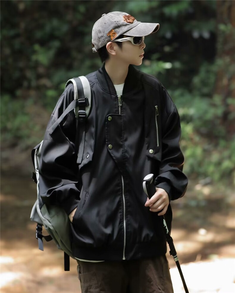 美式飞行员夹克外套男女高街春季新款外套LS95P70,男装夹克,星座1116-2