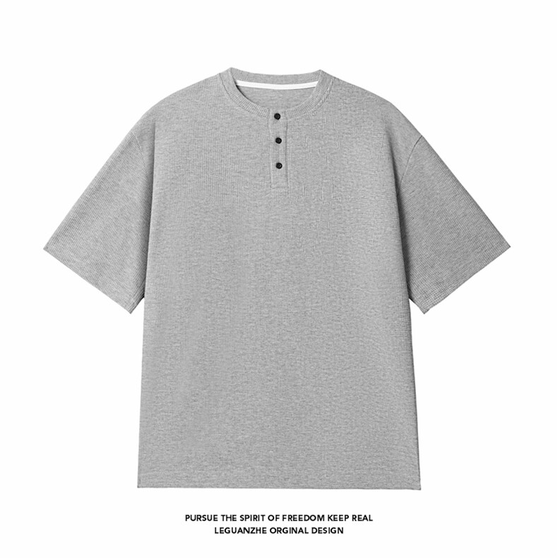 2025HT24913改短港风白底大码华夫格短袖T恤M-5XHT25146-特P13，男装T恤，电商A022