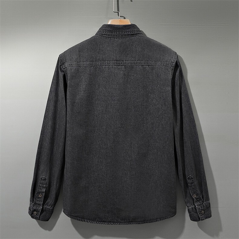 秋季流行男士牛仔衬衣时尚休闲长袖衬衫外套XZ310B-3-CY8003-P50,男装工装外套,星座310B-3
