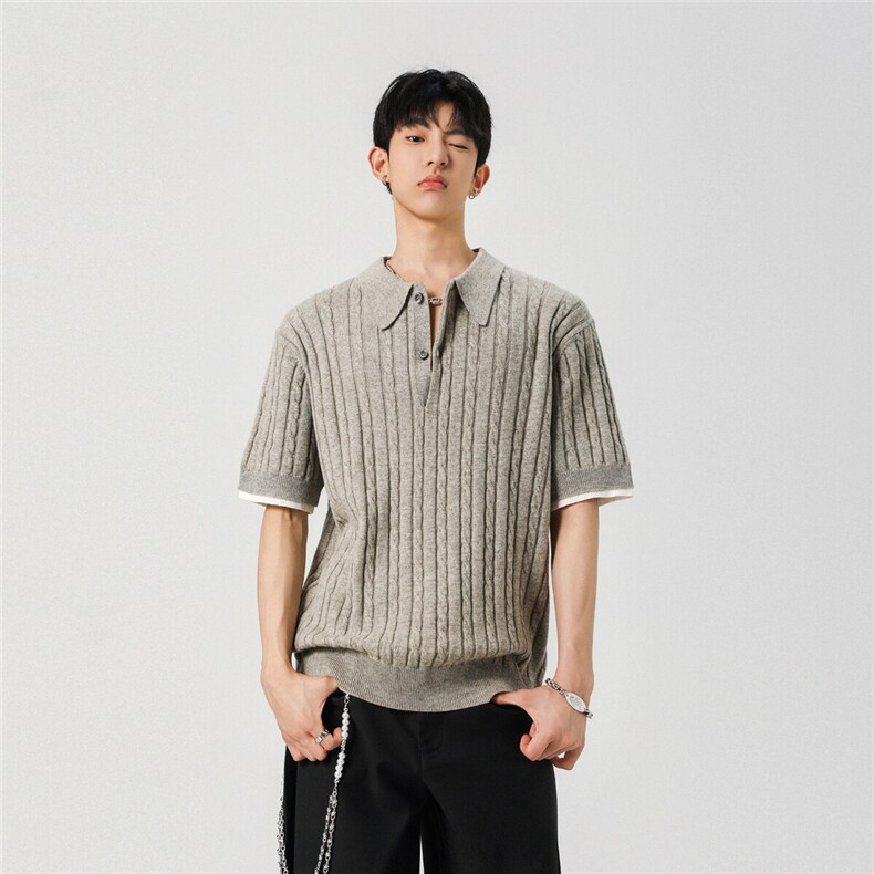 夏季新款短袖毛衣POLO衫MY510特批45控78图片