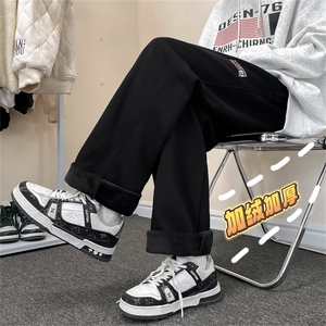直筒裤男潮牌阔腿休闲裤秋季韩版潮流百搭宽松长裤 K7564-P42图片