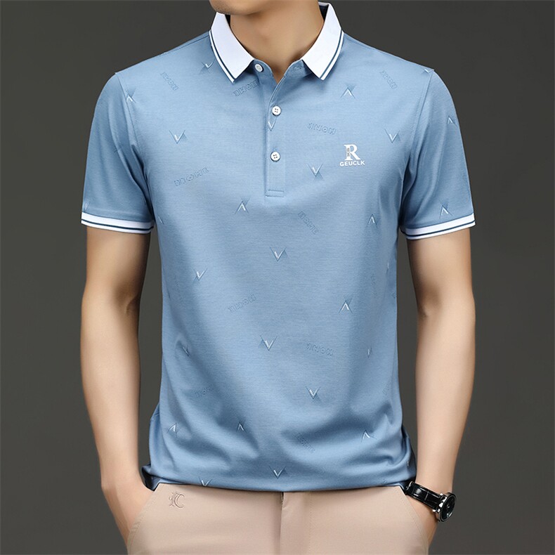短袖polo衫男士时尚上衣翻领百搭夏季商务宽松潮流T恤SQ8802-P50,男装Polo衫,星座1105-3