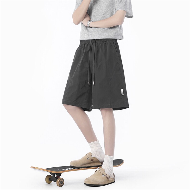 夏季新款破缝拼接速干短裤无影墙XZ604-DK218-特P25控48,男装牛仔裤,星座604