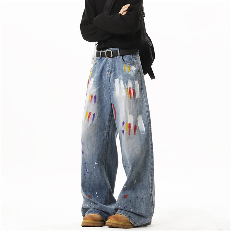 《现货主推》喷漆牛仔裤GXX19P65-控88，男装牛仔裤，电商C303