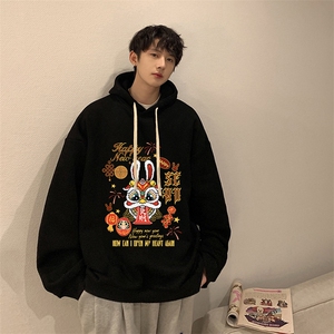 纯棉连帽卫衣男大码运动帽衫宽松薄WY2299-P35图片