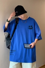 DX90P35港风纯短袖青少年学生百搭休闲潮流宽松T恤纯上衣，男装T恤，星座1204-3