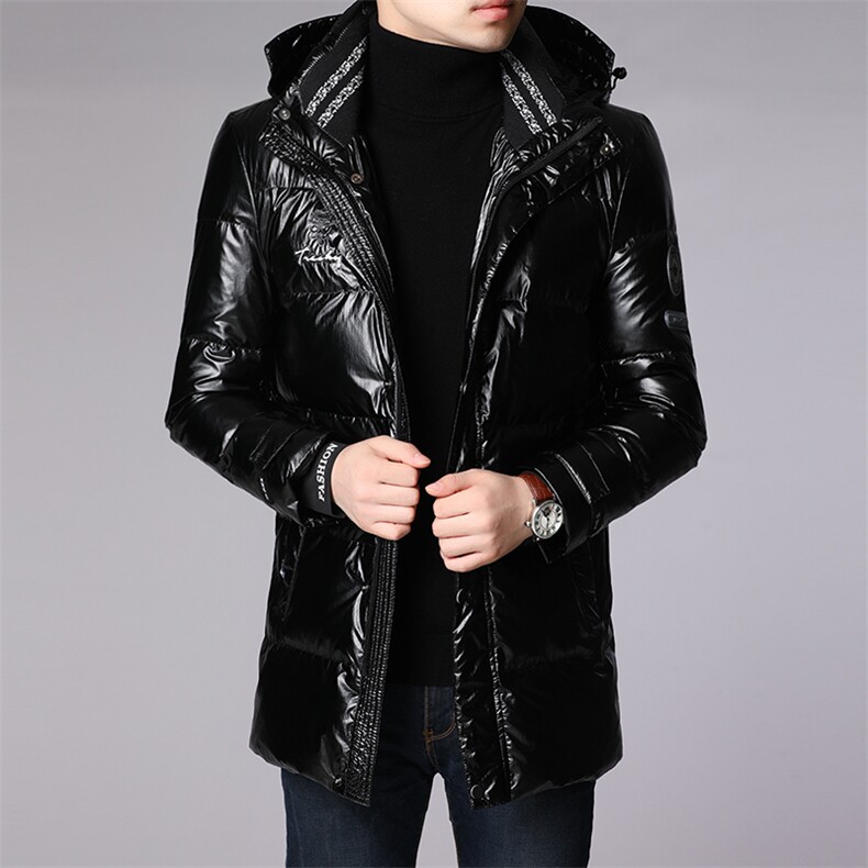 冬季新款羽绒服男中长款外套中年爸爸装厚连帽上衣HPN19008-P300,男装羽绒服,电商B212（原钱塘6029）