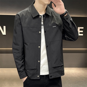 K219-P752025秋冬时尚男士休闲夹克外套,打底牛仔衬衫搭配什么外套图片