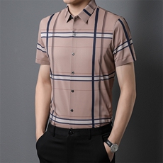 ZL-A-S6男式2023年夏季新款衬衫男短袖休闲衬衣P51，男装衬衫，电商B360