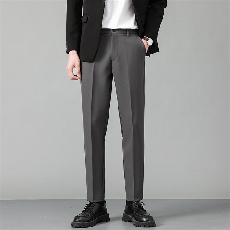 西裤男春夏新款韩版简约舒适纯色长裤CY89-P45，男装西裤，星座214-5