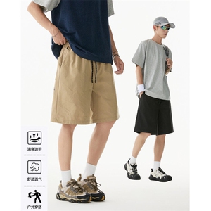 夏季新款速干户外三角形透气宽松休闲短裤B315-K25502-特p25控48