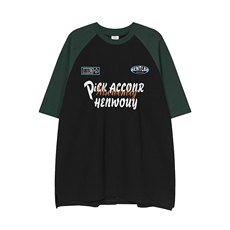 白底23新款夏季时尚字母印花宽松百搭潮流短袖T恤DT364P45控68，男装T恤，电商A247-1