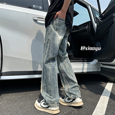 XZ616夏季新款破洞牛仔裤休闲九分裤TY2489P65控78，男装牛仔裤，星座512A（原616）