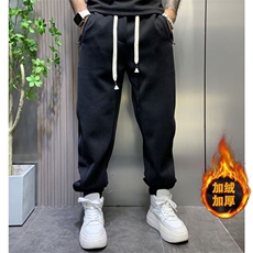 非品牌常规束脚休闲裤宽松型潮流卫裤时尚百搭春款男裤长裤中弹，男装休闲裤，星座506A