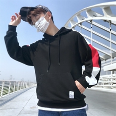 春季新款港风小清新青春流行外景模宽松休闲连帽卫衣WY232-P50，男装卫衣，电商A021A