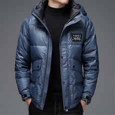 冬季可脱卸帽短款羽绒服中青年男士冬装外套上衣DFLDY3003-P320，男装羽绒服，电商B212（原钱塘6029）