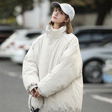 现货冬季美式休闲加厚雪山外套夹克立领纯色三防户外工装棉服，男装夹克，电商A443