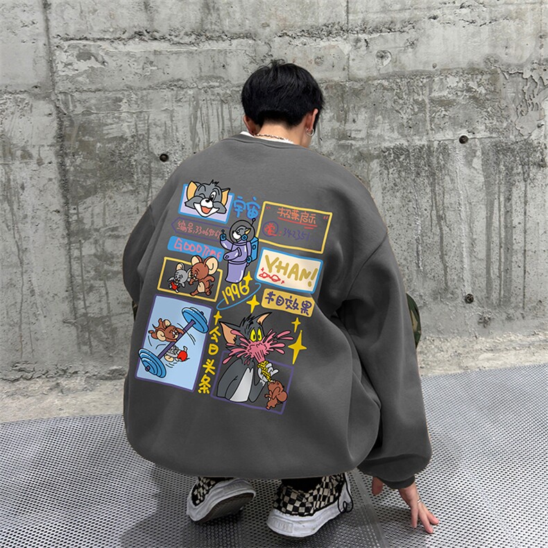 抖音供货、复合重磅360克现货圆领卫衣宽松 D223A-YL2348-特P28图片