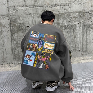 抖音供货、复合重磅360克现货圆领卫衣宽松 D223A-YL2348-特P28图片