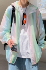 F3050/P38夏款七彩防晒衣男防晒服遮阳运动薄款外套夹克衫，男装夹克，电商A141