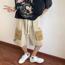 2022日系男士工装短裤潮外穿夏季薄款休闲五分裤D1014P33，男装休闲裤，星座1116-2