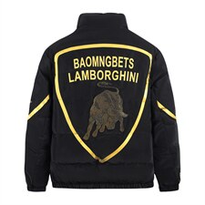 冬季重工艺亮片金牛社会小伙外贸短款羽绒服外套薄款R1626P160，男装羽绒服，星座301D-5(原星座1415）