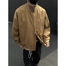 美式飞行服立领夹克男款痞帅短款外套棒球服潮504-W680-特P60控98，男装夹克，星座504
