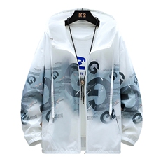 渐变冰丝防晒服夏季薄款户外防紫外线透气夏防晒衣服A438-08-P30，男装防晒衣，电商A438
