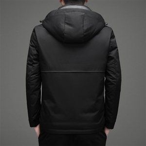 羽绒服男士新款冬季宽松休闲中青年保暖连帽外套男装 JZ2220-P225图片