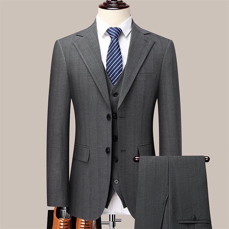 高品质商务休闲西服三件套可单拿，男装西服，电商D210
