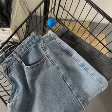 牛仔裤男宽松直筒九分裤子KN72P42，男装牛仔裤，电商D325