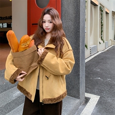 2C011-9818款皮毛一体P205-K305，女装短外套，2C011
