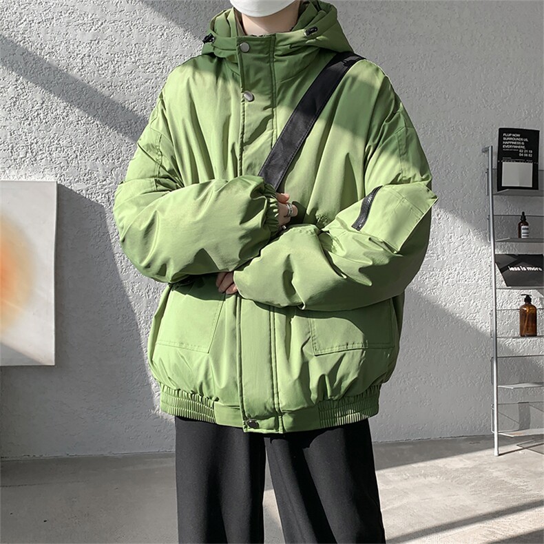 棉服男冬季新款港风宽松连帽棉衣MF9006-P90,男装棉衣,星座214-3