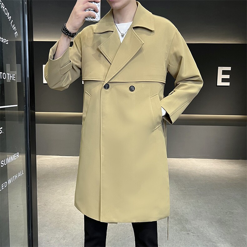 2023春季新款潮流男装时尚风衣品质男装风衣休闲男士风衣,男装风衣,电商B248