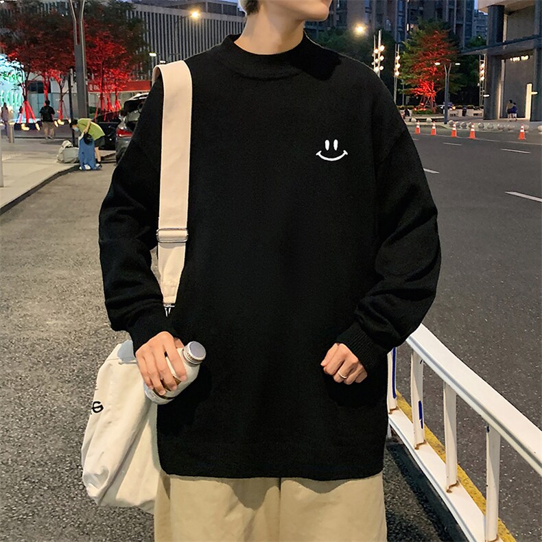 M18204-P45加绒款-P65半高领毛衣男士大码针织衫男毛线衣男,男装针织衫/毛衣,电商A040
