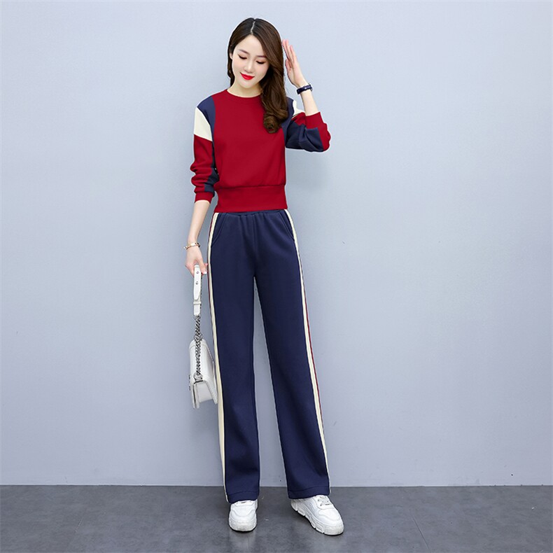 休闲卫衣运动服套装女装2025年春秋季新款减龄时尚洋气时髦两件套,女装套装/套裙,梦依杭