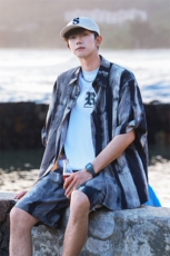 1短衬CS77033特P25DK77055特P18无差价套装TZ77066特P43大码M-5XL，男装休闲套装，星座226-2