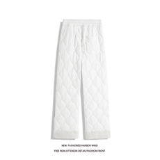 冬季新款美式条纹葫芦格设计加绒外穿棉裤B315-K25905JR-p65控89，男装棉裤，电商B315