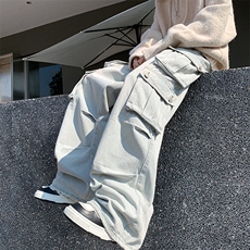 美式高街牛仔裤男韩版潮流多口袋个性2024春季ins长裤RK1315-P57，男装牛仔裤，星座412-2