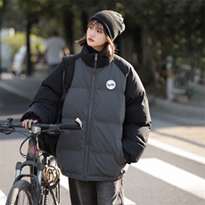 现货抖音得物可供视频三防加厚羽绒拼接棉衣外套面包棉服86627，男装棉衣，电商A486