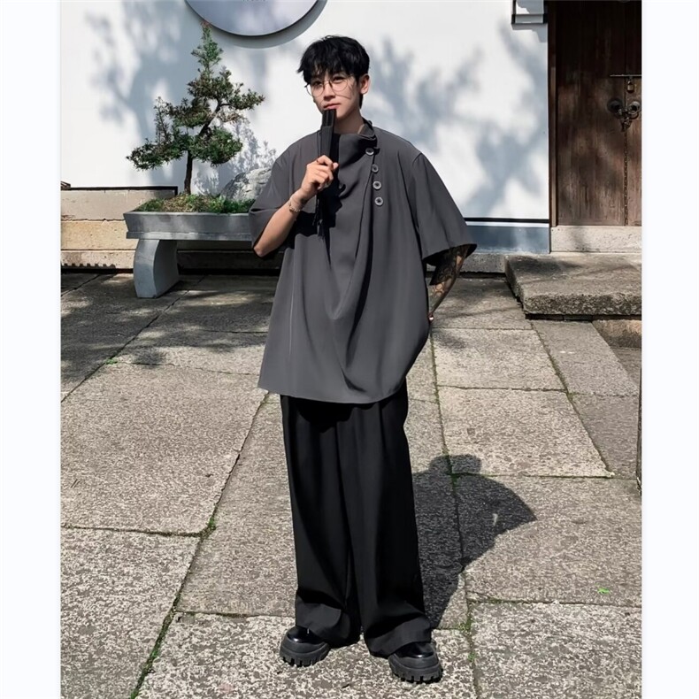 衬衫男士韩版潮流痞子帅气百搭宽松2024新款ins宽松外套CY779-P46,男装衬衫,星座412-2