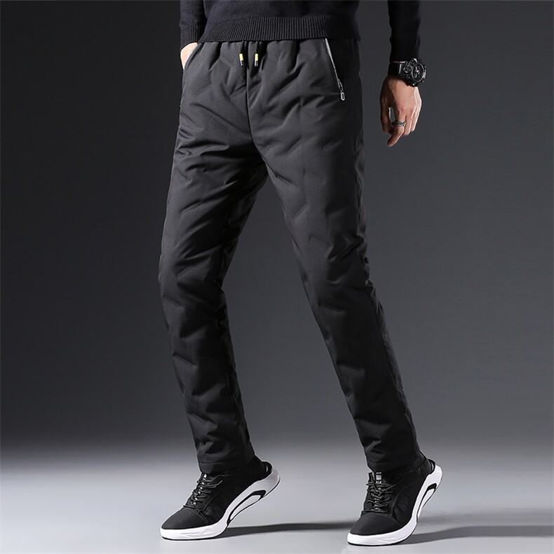 BAMJ-6601钱塘2020-2中年男士休闲商务简约冬季厚款羽绒裤P115，男装棉裤，钱塘207-2