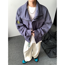 加绒牛仔棉服男冬季棉衣外套羊羔绒加厚毛领保暖外套MY1304-P148，男装棉衣，星座1103-3