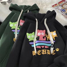 23秋冬重磅奥利绒加绒加厚男女卫衣发泡印花外套YT08P65控88，男装卫衣，星座712