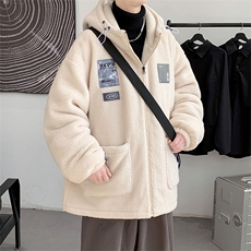 2024冬新款日系外景羊羔毛加厚连帽棉衣棉服YG402-P120控150，男装棉衣，星座914-3