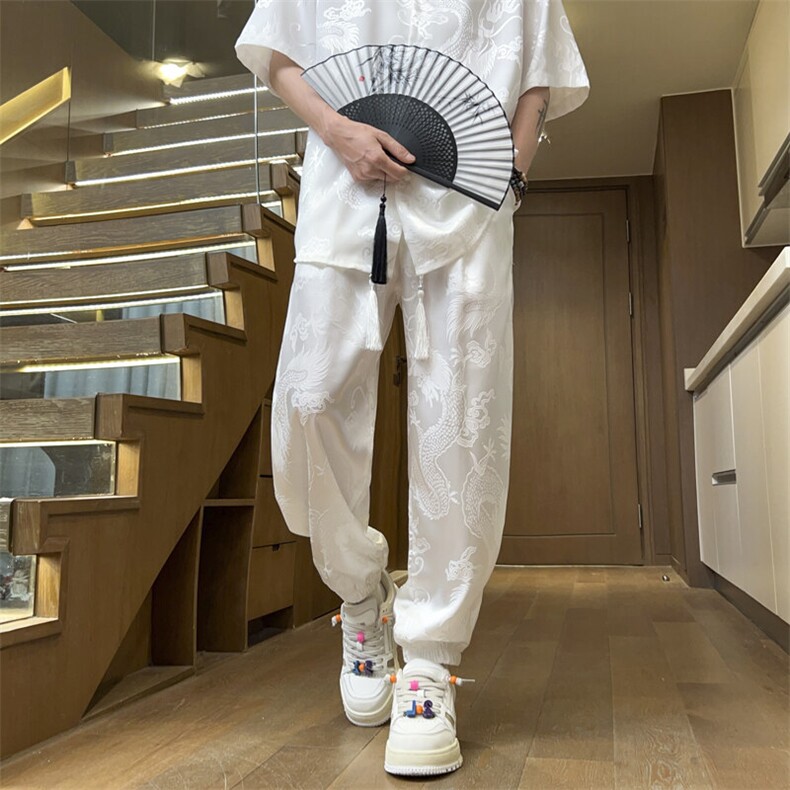 特价风冰丝束脚裤套装TZ29直筒套装TZ30特P30-套单件15-件,男装休闲裤,电商B325