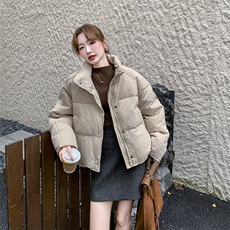 现货韩系立领波点短款羽绒服5813-P235-K328，女装羽绒服，2C159
