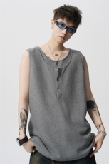 现货-原创-假两件背心休闲T恤宽松坎肩大码1016-1T345P32K59，男装背心/马甲，星座1016-1（原电商B408-1）