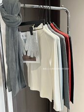 毛衣女新款2024秋冬套头短款宽松慵懒针织上衣，女装针织衫/毛衣，沐策羊绒